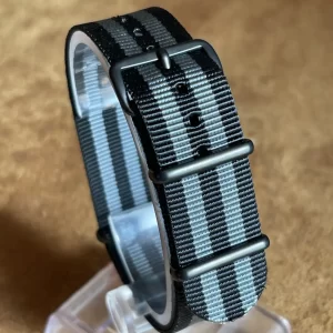 Pulseira Nato Bond  anéis PVD Preto