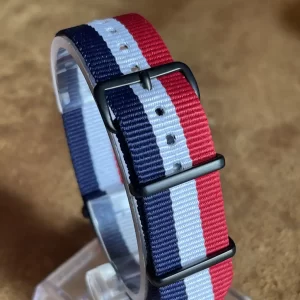 Pulseira Nato francesa  anéis PVD Preto
