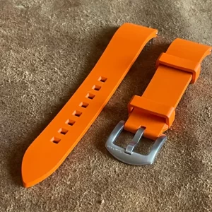 Pulseira Rubber FKM Curved Laranja